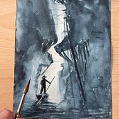 Mein Abschlussprojekt für den Kurs: Expressive Aquarellmalerei: Erstelle ansprechende Illustrationen. Fine Arts, Painting, and Watercolor Painting project by geli_sketch - 06.29.2023