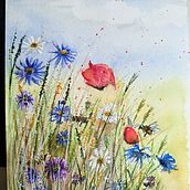 Mijn project van de cursus: Illustreer de natuurlijke wereld met aquarel en houtskool. Traditional illustration, Painting, and Naturalistic Illustration project by Cesarine Hiddink - 06.29.2023