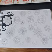 Bold floral postcard using watercolour and fine liners. Un projet de Illustration traditionnelle , et Artisanat de jayne91 - 26.06.2023