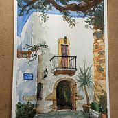 Architecture watercolor painting project. Un proyecto de Ilustración tradicional, Arquitectura y Pintura a la acuarela de Greg Garbinsky - 29.06.2023