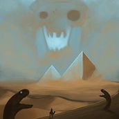 Weekly Step Challenge #69 : "Egypte - Mort - Serpent". Un progetto di Illustrazione tradizionale di Johann Le Beillan - 29.06.2023