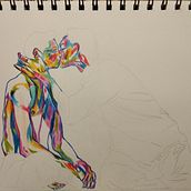 My project for course: Expressive Figure Drawing: Explore Lines, Shapes and Colors. Fine Arts, Pencil Drawing, Drawing, Portrait Drawing, Realistic Drawing, Figure Drawing, and Gouache Painting project by dieu.mo0902 - 06.30.2023