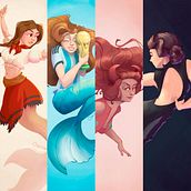 Mermay '23. Traditional illustration, Character Design, Drawing, Digital Illustration, Concept Art, Digital Drawing, and Digital Painting project by oni_onita_art - 02.28.2023