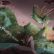 Vlinderdraakje - Mijn project van de cursus: Kinderillustraties met Procreate: creëer magische scènes. Un projet de Illustration traditionnelle, Illustration numérique, Illustration jeunesse, Peinture numérique , et Album illustré de Erika Espinola y Vázquez - 01.07.2023