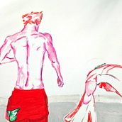 My project for course: Expressive Figure Drawing: Explore Lines, Shapes and Colors. Fine Arts, Pencil Drawing, Drawing, Realistic Drawing, Figure Drawing, Gouache Painting, and Portrait Drawing project by foxrigney - 07.01.2023
