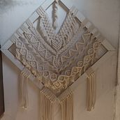 Meu projeto do curso: Introdução à tapeçaria em macramê . Design accesoriu, Arte și meșteșuguri, Arte din fibre, Macramé și Design textil de laetelaine - 07.01.2023