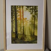 My project for course: Dreamy Watercolor Landscapes: Paint with Light. Projekt z dziedziny  Malarstwo i Malowanie akwarelą użytkownika joannawagner - 03.07.2023