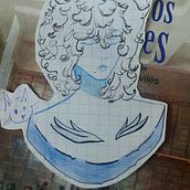 blue. Ilustração tradicional projeto de amatista - 03.07.2023