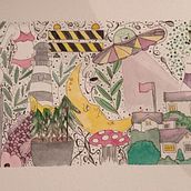 Mind-Chaos. Watercolor Painting, and Sketchbook project by Jules - 07.03.2023