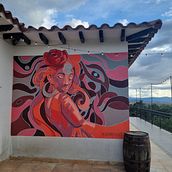Mi proyecto del curso: Introducción a la pintura mural decorativa. Painting, Street Art, Digital Illustration, Acr, lic Painting, and Decorative Painting project by Juan Mojica - 07.04.2023
