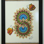 My project for course: The Art of Mandala Drawing: Create Geometric Patterns. Drawing & Ink Illustration project by Sushme Pratiksha Sundar Shankari - 07.04.2023