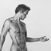 Mój projekt z kursu: Realistyczny rysunek postaci ludzkiej. Un progetto di Illustrazione tradizionale, Belle arti, Bozzetti, Disegno a matita, Disegno, Disegno realistico e Disegno anatomico di Hubert Chmarzyński - 04.07.2023