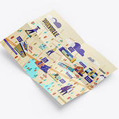 Mi proyecto del curso: Ilustración de mapas isométricos: captura la vibración de una ciudad. Un proyecto de Ilustración tradicional, Infografía, Dibujo, Ilustración digital y Pintura digital de Melisaa Mora - 04.07.2023