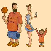 My project for course: Character Design with Stylized Anatomy. Traditional illustration, Character Design, Drawing, and Figure Drawing project by Gabriela Dias - 07.04.2023