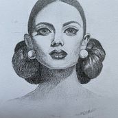 Mi proyecto del curso: Introducción al dibujo de retrato. Un proyecto de Ilustración tradicional, Bellas Artes, Dibujo a lápiz, Dibujo, Dibujo de Retrato, Dibujo artístico y Dibujo anatómico de lupilla68pe - 04.07.2023