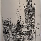 Mi proyecto del curso: Dibujo arquitectónico artístico con tinta. Traditional illustration, Fine Arts, Architectural Illustration, Ink Illustration, and Drawing project by Inma Izquierdo López - 07.04.2023