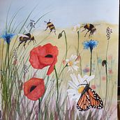 My project for course: Illustrating the Natural World with Watercolor and Charcoal. Traditional illustration, Painting, and Naturalistic Illustration project by Melanie Burden - 07.06.2023