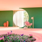 Mi proyecto del curso: ArchViz de interiores: crea diseños 3D surrealistas con Blender. Un proyecto de Arquitectura, Arquitectura interior, Arquitectura digital y Visualización arquitectónica de Brenda Martínez - 06.07.2023