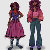 Concept art of oc.. Traditional illustration project by martyna_6 - 07.06.2023