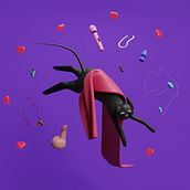 🩷✨ Mad Cat Multiverse  🩷✨. 3D, Character Design, and 3D Design project by Valeria - 07.07.2023