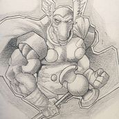 Mi proyecto del curso: Ilustración para cómics: anatomía de un superhéroe. Een project van Traditionele illustratie, Ontwerp van personages, Stripboek, Tekening met potlood y Anatomisch tekenen van camposleonardo307 - 07.07.2023