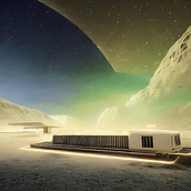Minimalistic Cold & Colorful Spaces (AI Prompting). Design, Collage, Communication, Concept Art, Creativit, Art Direction, 3D Design, Digital Design, Digital Illustration, Graphic Design, Pattern Design, and Pixel Art project by leantamplan - 07.08.2023
