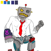 Mi proyecto del curso: Dibujo de personajes expresivos - Personaje original: Fusible. Un progetto di Illustrazione tradizionale, Character design, Fumetto, Disegno a matita, Disegno, Pittura ad acquerello, Manga e Disegno digitale di Kevinilos - 09.07.2023