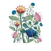 My project for course: Floral Illustration with Gouache Paint Ein Projekt aus dem Bereich Digitale Illustration, Botanische Illustration und Gouachemalerei von Alina Nagirnyak - 09.07.2023
