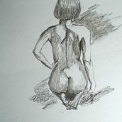 Mein Abschlussprojekt für den Kurs: Einstieg ins Aktzeichnen mit Kohle. Fine Arts, Drawing, Realistic Drawing, and Figure Drawing project by silke_mehring - 07.09.2023