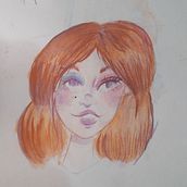 Mulher ruiva. Traditional illustration, Watercolor Painting, and Design project by Joice Leal - 07.10.2023