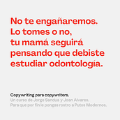 Copywriting para copywriters: manual para evitar el suicidio.. Advertising, Cop, writing, Stor, telling, and Communication project by Claudio Mena - 07.08.2023