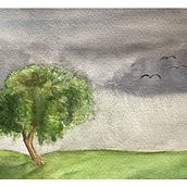 Mon projet du cours : Explorez des techniques de brossage à sec à l'aquarelle. Fine Arts, Painting, Drawing, Watercolor Painting, Botanical Illustration, and Naturalistic Illustration project by daniel daniel Guffanti - 07.10.2023