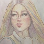 Desenho a lápis de cor em painel de MDF. Un proyecto de Ilustración tradicional de Sara Spolti Pazuch - 10.07.2023