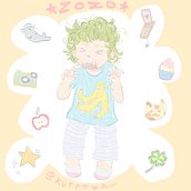 zozo and her favorite things. Projekt z dziedziny Trad, c i jna ilustracja użytkownika zozo clover - 10.07.2023