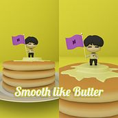 Yoongi Butter . Un progetto di Illustrazione tradizionale, 3D e Character design di Liss Moreno Toledo - 04.07.2021