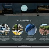 Carasa Holding Website. Un progetto di Graphic design, Web design, Web development e Fotografia di Oscar Villalba González - 11.07.2023