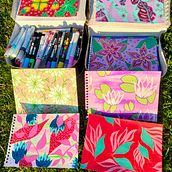 Mein Abschlussprojekt für den Kurs: Botanische Muster im Skizzenbuch. Traditional illustration, Pattern Design, Botanical Illustration, and Sketchbook project by Ehlert Caroline - 07.11.2023
