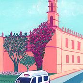 Morelia Pop. Fine Arts, Painting, Sketching, Architectural Illustration, Sketchbook, and Gouache Painting project by Alondra Ortiz Vargas - 07.11.2023