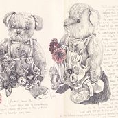 Elements of a collection. Projekt z dziedziny Trad, c, jna ilustracja, Sketching, R i sunek ołówkiem użytkownika anne bateman - 12.07.2023
