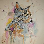 Mein Abschlussprojekt für den Kurs: Ausdrucksstarke Tierporträts in Aquarell. Un progetto di Illustrazione tradizionale, Pittura ad acquerello, Disegno realistico e Illustrazione naturalistica di Solong Pac - 12.07.2023