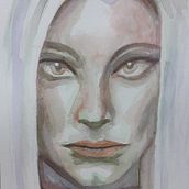 My project for course: Artistic Portrait with Watercolors. Fine Arts, Painting, Watercolor Painting, and Portrait Drawing project by alisha_rozen - 07.12.2023
