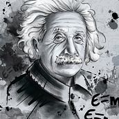 Mi proyecto del curso: Albert Einstein. Traditional illustration, Vector Illustration, Digital Illustration, and Portrait Drawing project by Eva - 07.12.2020