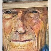 Mijn project van de cursus: Realistisch portretteren met kleurpotloden. Un projet de Illustration traditionnelle, Beaux Arts, Dessin au cra, on, Dessin, Dessin de portrait, Dessin réaliste, Dessin artistique, Dessin aux cra , et ons de couleur de m_vanschie - 12.07.2023