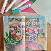 Il mio progetto del corso: Sketchbook per esplorare il tuo stile di disegno . Ilustrasi tradisional, Membuat sketsa, Kreativitas, Menggambar, Lukisan Cat Air, Buku sketsa, Dan Lukisan Guas proyek oleh Veronica Babbo - 07.13.2023