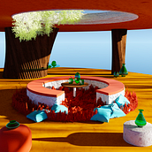 Casa flotante: projecto archiviz by Valentina Marino. Arquitetura, Arquitetura de interiores, Arquitetura digital, e Visualização arquitetônica projeto de Valentina Mariño Arboleda - 13.07.2023