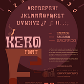 Espécimen tipográfico inspirado en el Kero (copa ceremonial Inca). Tipografia, Ilustração tradicional, Design, Design gráfico, e Desenho tipográfico projeto de Celeste Rivera - 10.07.2023