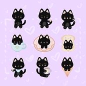 Kit the cat . Traditional illustration, and Character Design project by Ana Vergara - 07.14.2023