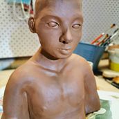 My project for course: Introduction to Clay Figurative Sculpture. Een project van  Beeldende kunst y Beeldhouwwerk van alison_skate - 13.07.2023