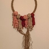 TAPIZ ROSAL. Macramé project by Caridad Vera Garcia - 07.14.2023