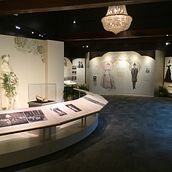 Wedding dress exhibit. Design, and Signage Design project by Katie Greuel - 07.14.2023